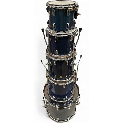 Used Ludwig 5 Piece Classic Maple ROYAL BLUE LACQUER Drum Kit