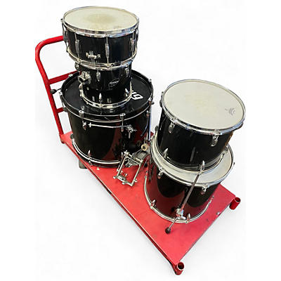 Used Ludwig 5 Piece Combo Accent Black Drum Kit