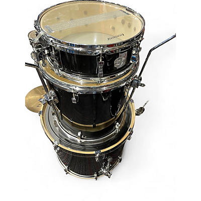 Used Ludwig 5 Piece ELEMEN T Black Drum Kit