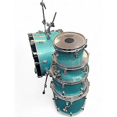 Used Ludwig 5 Piece ELEMENT SE SEAFOAM SPARKLE Drum Kit