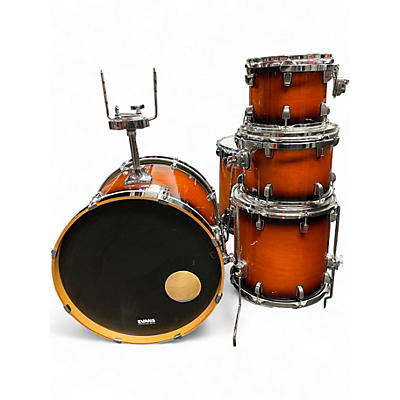Used Ludwig 5 Piece EVOLUTION MAPLE 2 Color Sunburst Drum Kit