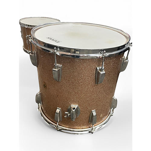 Used Ludwig 5 Piece EVOLUTION MAPLE BLUE SPARKLE BLUE Drum Kit BLUE