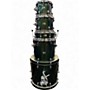 Used Ludwig 5 Piece Element Evolution Emerald Green Sparkle Drum Kit Emerald Green Sparkle