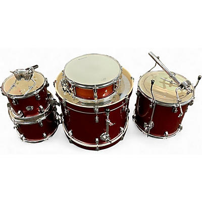 Ludwig Used Ludwig 5 Piece Element Evolution Metallic Red Drum Kit