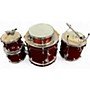 Used Ludwig Used Ludwig 5 Piece Element Evolution Metallic Red Drum Kit Metallic Red