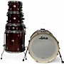 Used Ludwig 5 Piece Element Evolution Red Sparkle Drum Kit Red Sparkle