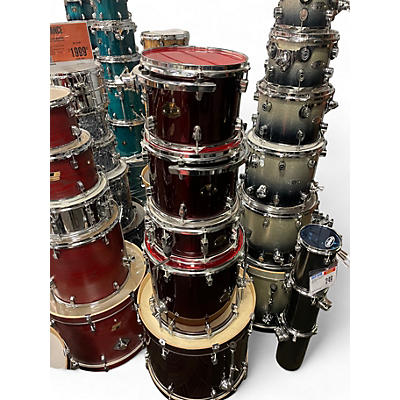 Used Ludwig 5 Piece Element Wine Red Drum Kit