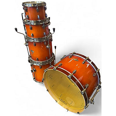 Used Ludwig 5 Piece Epic Orange Drum Kit