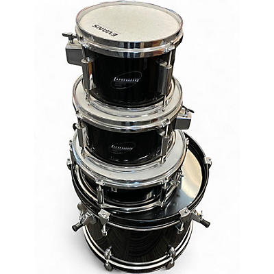 Used Ludwig 5 Piece JUNIOR KIT Black Drum Kit