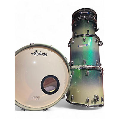 Ludwig Used Ludwig 5 Piece Legacy Green Mist Drum Kit