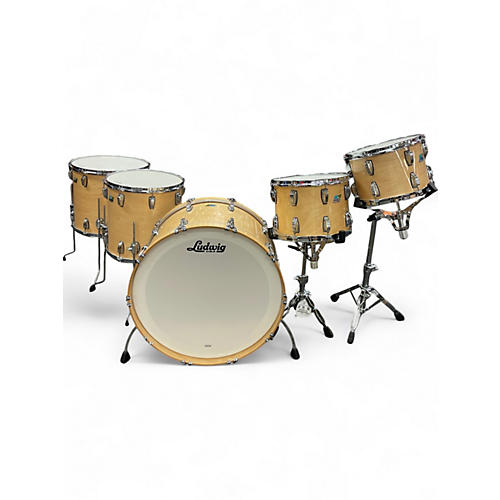 Used Ludwig 5 Piece Ludwig Legacy Maple Zep 5 Piece Natural Maple Drum Kit Natural Maple