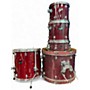 Used Ludwig 5 Piece Rocker Elite Wine Red Drum Kit Wine Red