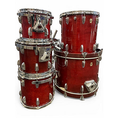 Used Ludwig 5 Piece Super Classic Cherry Drum Kit Cherry