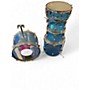 Used Ludwig 5 Piece Vistalite Blue Drum Kit Blue