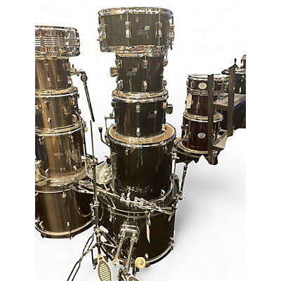 Used Ludwig 5 Piece backbeat Black Drum Kit
