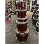 Used Ludwig Used Ludwig 5 piece Backbeat Wine Red Drum Kit Wine Red