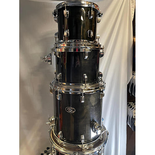 Ludwig Used Ludwig 5 piece Element Evolution Black Onyx Drum Kit Black Onyx