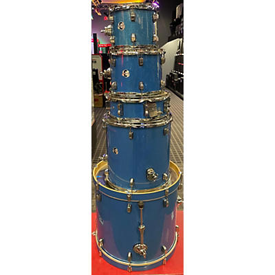 Ludwig Used Ludwig 5 piece Element Evolution Blue Sparkle Drum Kit