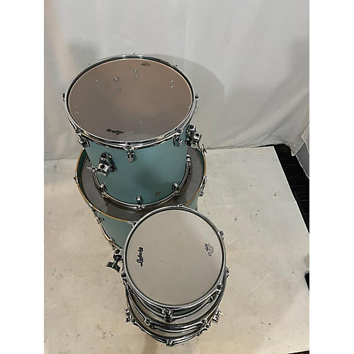 Ludwig Used Ludwig 5 piece Neusonic Teal Drum Kit Teal