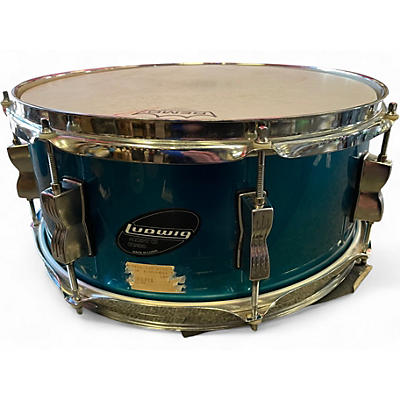 Used Ludwig 5.5X14 Accent CS Snare Blue Drum