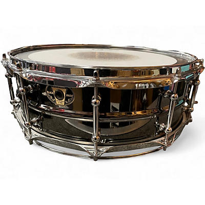 Used Ludwig 5.5X14 Black Magic Snare Black Drum