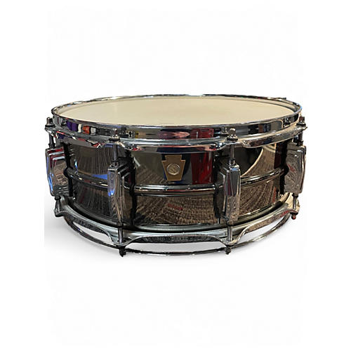 Used Ludwig 5.5X14.5 Black Beauty Snare CHROME OVER BRASS Drum CHROME OVER BRASS 145