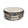 Used Ludwig 5X14 Acrolite Snare matte aluminum Drum matte aluminum 8
