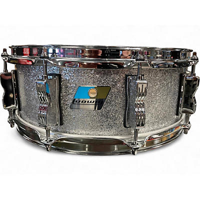 Used Ludwig 5X14 classic maple snare Silver Sparkle Drum