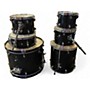 Used Ludwig 6 Piece BACKBEAT Black Drum Kit Black