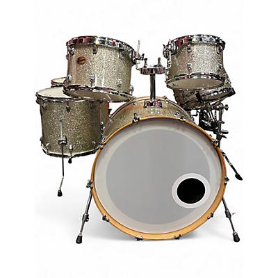 Used Ludwig 6 Piece Centennial Silver Sparkle Drum Kit