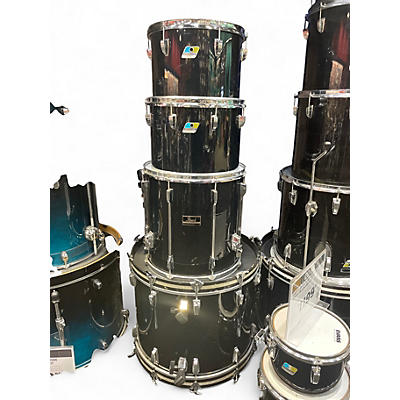 Used Ludwig 6 Piece Classic Maple Black Drum Kit