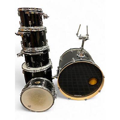Used Ludwig 6 Piece ELEMENT Black Drum Kit
