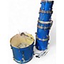 Used Ludwig 6 Piece ELEMENT Blue Drum Kit Blue