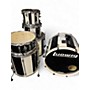 Used Ludwig 6 Piece ELEMENT EVOLUTION DRUM KIT Black and White Drum Kit Black and White