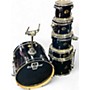 Used Ludwig 6 Piece Element Black Drum Kit Black