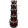 Used Ludwig 6 Piece Vistalite Red Drum Kit Red