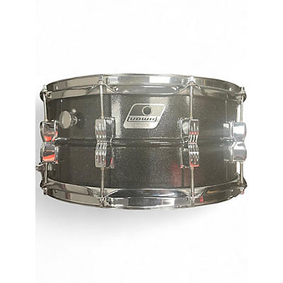 Used Ludwig 6.5X14 ACROLITE SNARE Black and White Drum