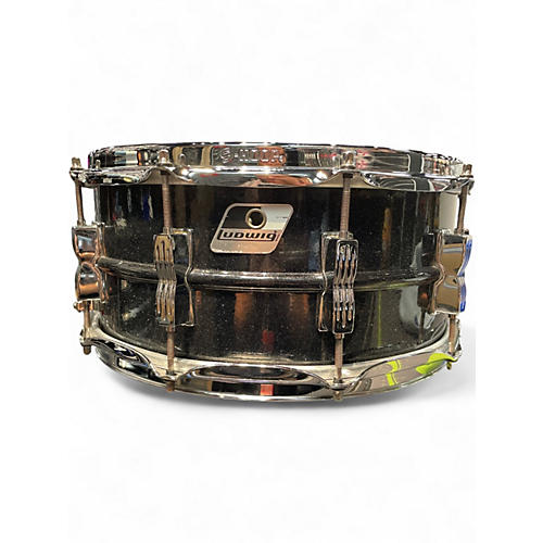 Used Ludwig 6.5X14 Acrolite Snare Black Galaxy Drum Black Galaxy 15