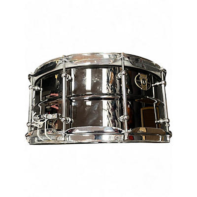Used Ludwig 6.5X14 Black Magic Snare Gunmetal Gray Drum