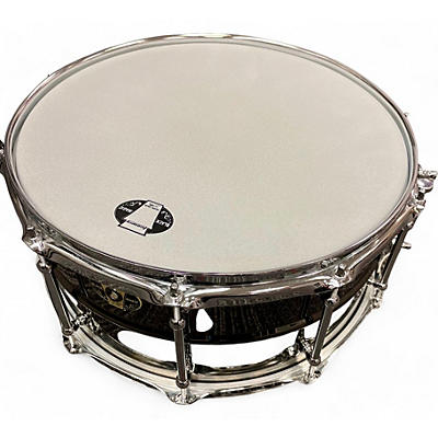 Ludwig Used Ludwig 6.5X14 Black Magic Snare Nickel Steel  Drum