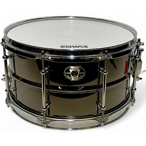 Used Ludwig 6.5X14 Black Magic Snare nickel  Drum nickel  15