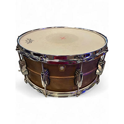 Used Ludwig 6.5X14 COPPERPHONIC COPPER Drum
