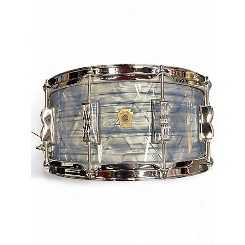 Used Ludwig 6.5X14 Classic Maple Snare Drum Sky Blue Pearl Drum Sky Blue Pearl 15