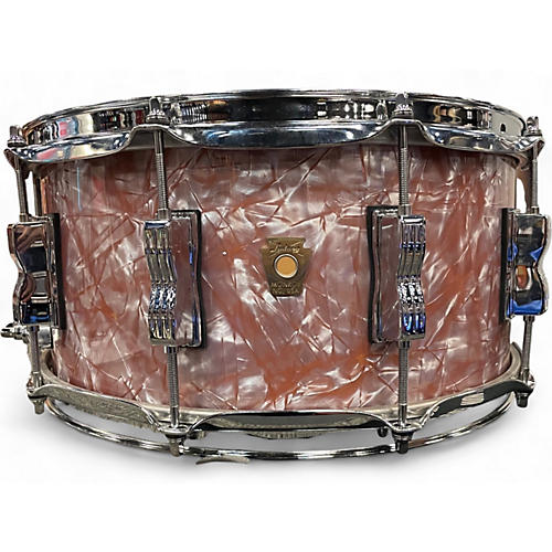 Used Ludwig 6.5X14 Classic Snare ROSE MARINE PEARL Drum ROSE MARINE PEARL 15