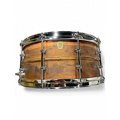 Used Ludwig 6.5X14 Copperphonic Raw Copper Drum