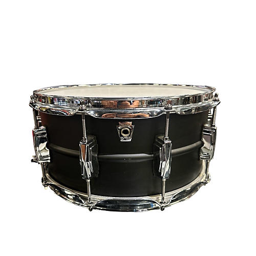 Ludwig Used Ludwig 6.5X14 LB4271 Stealth Brass Drum Black Black 15