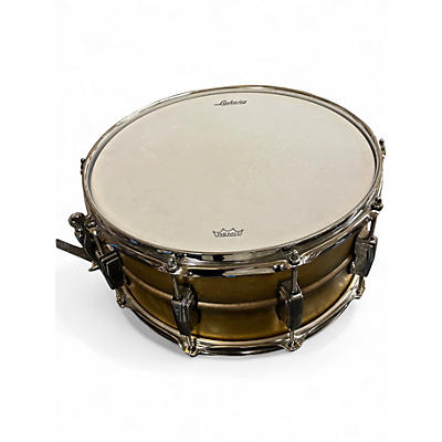 Used Ludwig 6.5X14 RAW BRASS PATINA Drum