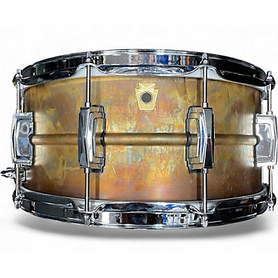 Used Ludwig 6.5X14 Raw Bronze Snare Raw Bronze Drum