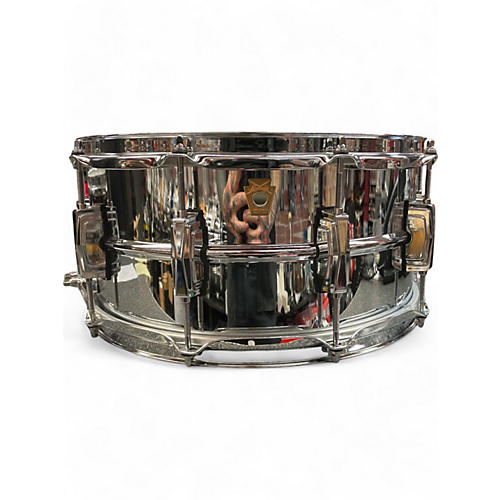 Ludwig Used Ludwig 6.5X14 Supraphonic Snare STEEL Drum STEEL 15