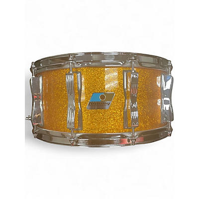 Used Ludwig 6.5X14 classic oak snare Gold Drum